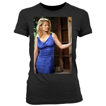 Jeri Ryan Women's Junior Cut Crewneck T-Shirt