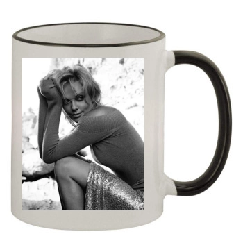 Charlize Theron 11oz Colored Rim & Handle Mug