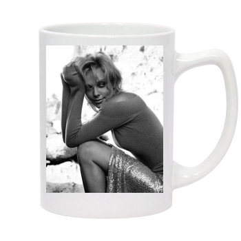 Charlize Theron 14oz White Statesman Mug