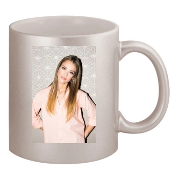 Jessica Alba 11oz Metallic Silver Mug