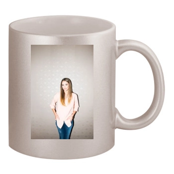 Jessica Alba 11oz Metallic Silver Mug