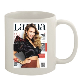 Jessica Alba 11oz White Mug