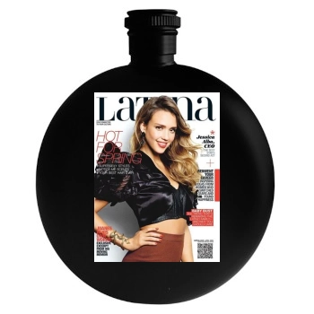 Jessica Alba Round Flask