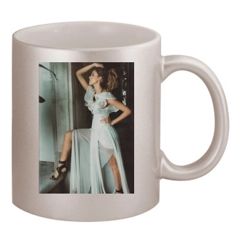 Jessica Alba 11oz Metallic Silver Mug