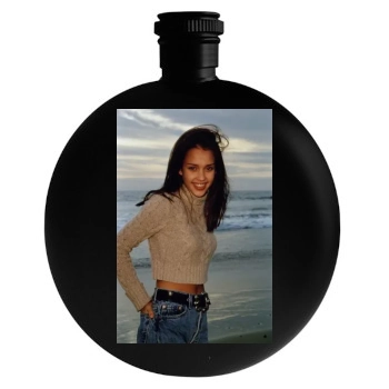 Jessica Alba Round Flask