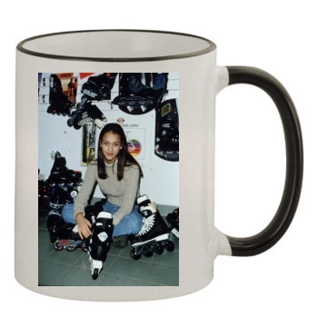 Jessica Alba 11oz Colored Rim & Handle Mug