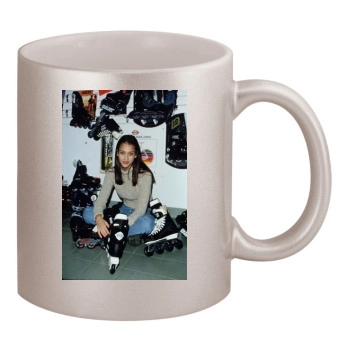 Jessica Alba 11oz Metallic Silver Mug