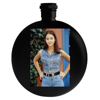 Jessica Alba Round Flask