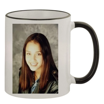 Jessica Alba 11oz Colored Rim & Handle Mug