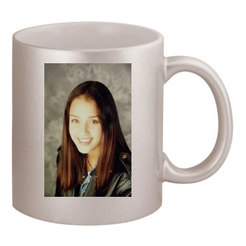 Jessica Alba 11oz Metallic Silver Mug