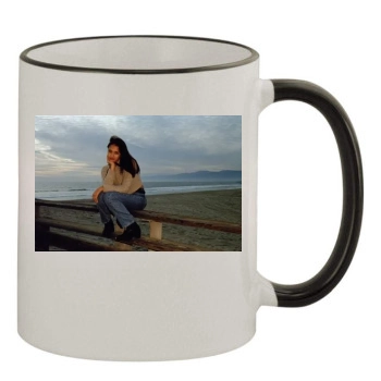 Jessica Alba 11oz Colored Rim & Handle Mug