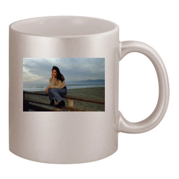 Jessica Alba 11oz Metallic Silver Mug