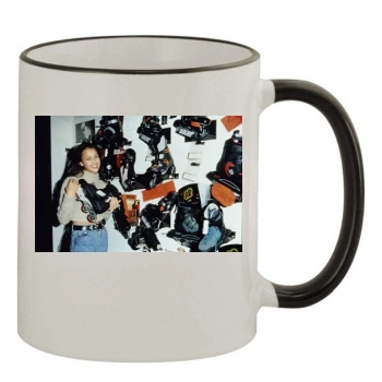 Jessica Alba 11oz Colored Rim & Handle Mug