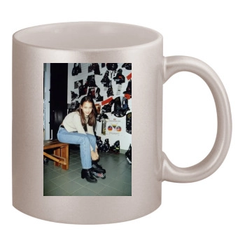 Jessica Alba 11oz Metallic Silver Mug