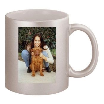 Jessica Alba 11oz Metallic Silver Mug