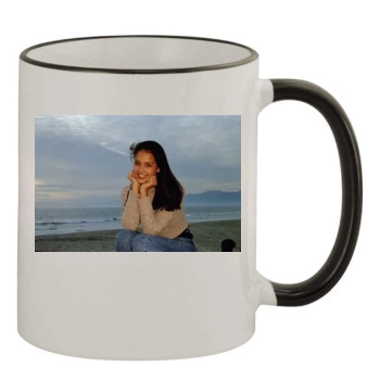 Jessica Alba 11oz Colored Rim & Handle Mug