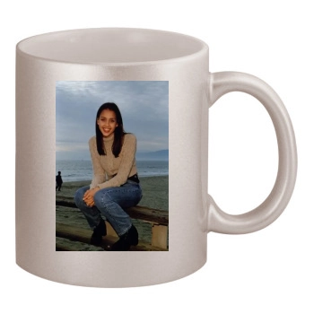 Jessica Alba 11oz Metallic Silver Mug