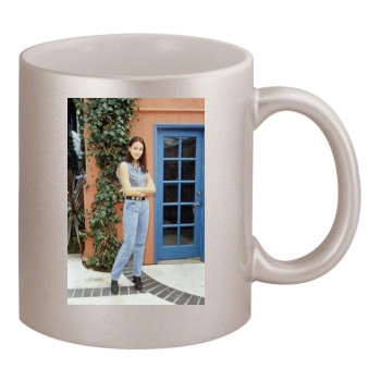 Jessica Alba 11oz Metallic Silver Mug