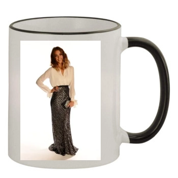 Jessica Alba 11oz Colored Rim & Handle Mug