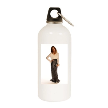 Jessica Alba White Water Bottle With Carabiner