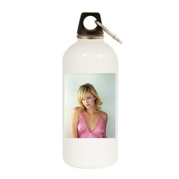 Charlize Theron White Water Bottle With Carabiner