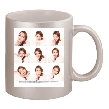 Jessica Alba 11oz Metallic Silver Mug