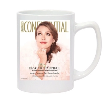 Jessica Alba 14oz White Statesman Mug