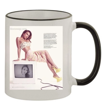 Jessica Alba 11oz Colored Rim & Handle Mug