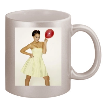 Jessica Alba 11oz Metallic Silver Mug