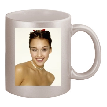 Jessica Alba 11oz Metallic Silver Mug