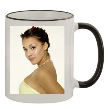 Jessica Alba 11oz Colored Rim & Handle Mug