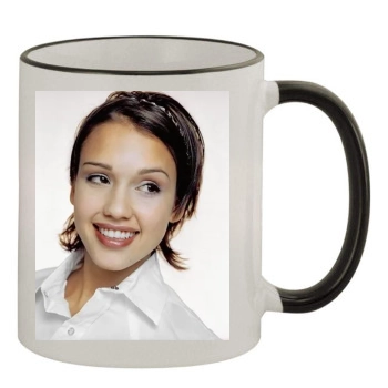 Jessica Alba 11oz Colored Rim & Handle Mug