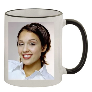 Jessica Alba 11oz Colored Rim & Handle Mug