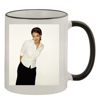 Jessica Alba 11oz Colored Rim & Handle Mug