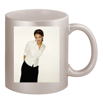 Jessica Alba 11oz Metallic Silver Mug