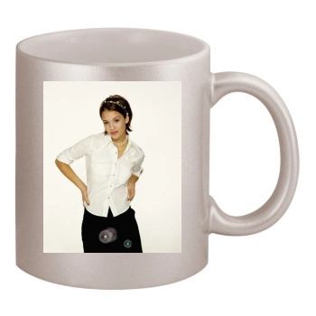 Jessica Alba 11oz Metallic Silver Mug