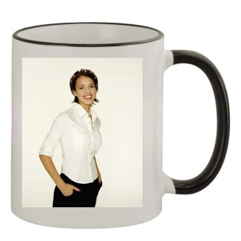 Jessica Alba 11oz Colored Rim & Handle Mug