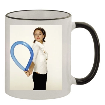 Jessica Alba 11oz Colored Rim & Handle Mug