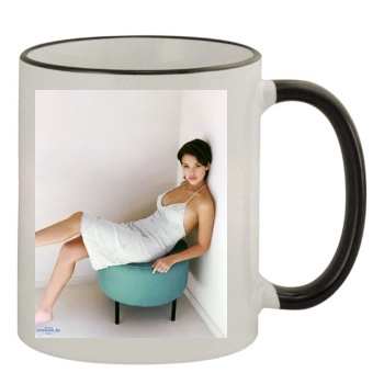 Jessica Alba 11oz Colored Rim & Handle Mug