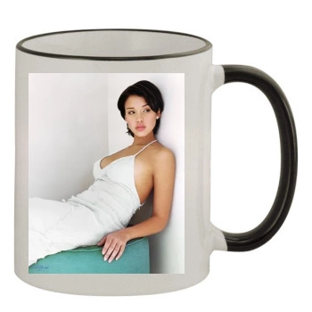 Jessica Alba 11oz Colored Rim & Handle Mug