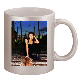 Jessica Alba 11oz Metallic Silver Mug