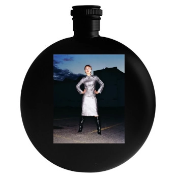 Jessica Alba Round Flask