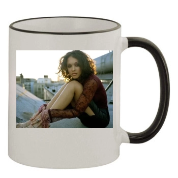 Jessica Alba 11oz Colored Rim & Handle Mug