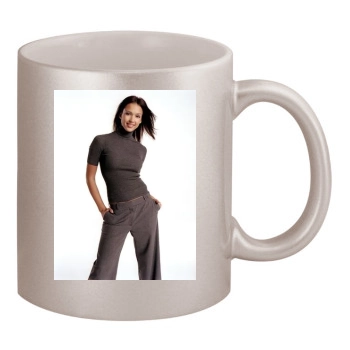 Jessica Alba 11oz Metallic Silver Mug