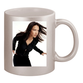 Jessica Alba 11oz Metallic Silver Mug