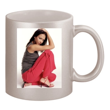 Jessica Alba 11oz Metallic Silver Mug