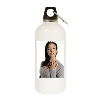 Jessica Alba White Water Bottle With Carabiner