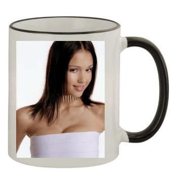 Jessica Alba 11oz Colored Rim & Handle Mug