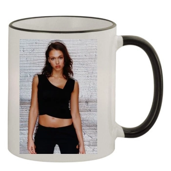 Jessica Alba 11oz Colored Rim & Handle Mug