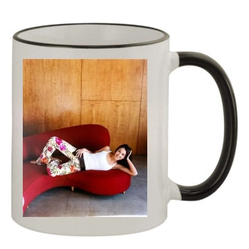 Jessica Alba 11oz Colored Rim & Handle Mug